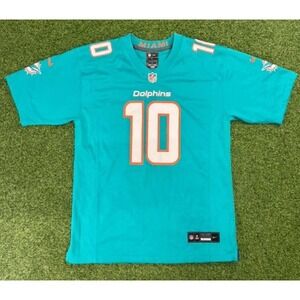 Miami Dolphins NFL‎ Jersey Mens Large Turquoise Tyreek Hill #10 Nike Football